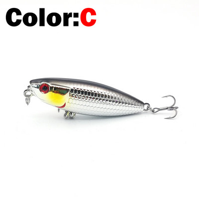 Naujas žvejybos masalas plūduriuojantis pieštukas StickBait masalas 6 cm 6,5 g vobleriai Topwater Crankbait masalai Artificiais Long Casting Hard Bait