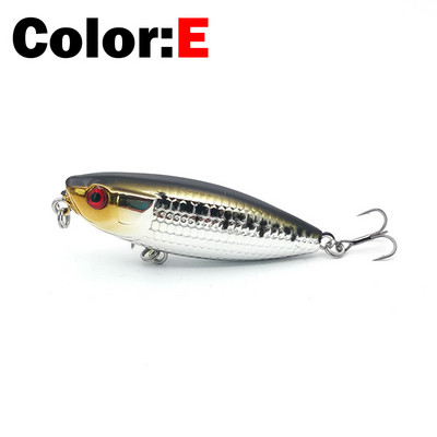 Naujas žvejybos masalas plūduriuojantis pieštukas StickBait masalas 6 cm 6,5 g vobleriai Topwater Crankbait masalai Artificiais Long Casting Hard Bait