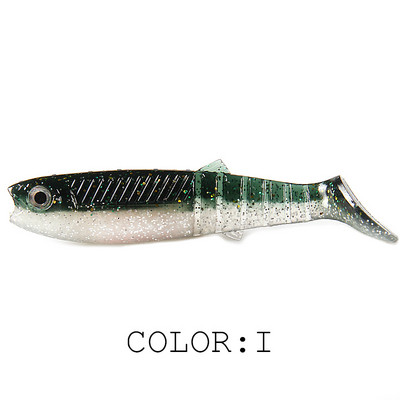 Szuperkontinens ÚJ kannibál csali 3D színes bicolor szagú csali 96mm/80mm/62mm Fishing Fish T Tail