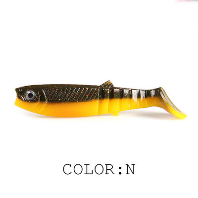 Szuperkontinens ÚJ kannibál csali 3D színes bicolor szagú csali 96mm/80mm/62mm Fishing Fish T Tail