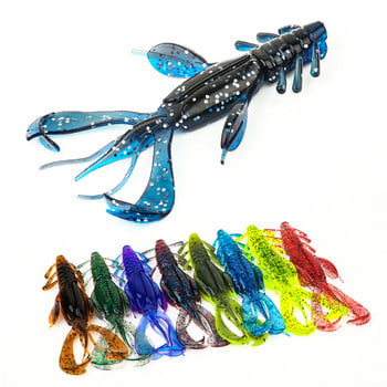 Ardea Craw Shrimp Lure 3pcs 103mm 10g Crazy Flapper Fishing Bait Wobbler Силиконов мек червей Bass Peche риболовни принадлежности