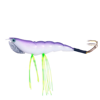 1tk Püügilant Wood Squid Squid Jig Lanre 12CM 17,2G 3D Eyes Squid Hook Long Shot Kunstsöödad püütud kaheksajala jaoks