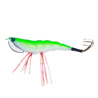 1tk Püügilant Wood Squid Squid Jig Lanre 12CM 17,2G 3D Eyes Squid Hook Long Shot Kunstsöödad püütud kaheksajala jaoks