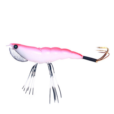 1tk Püügilant Wood Squid Squid Jig Lanre 12CM 17,2G 3D Eyes Squid Hook Long Shot Kunstsöödad püütud kaheksajala jaoks