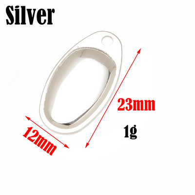 HYBOLAN Metallist Vasest Pöörlev Spinner Püügilant Ise isetegemise lusikas Kõva sööt Minnow VIB tarvikud Rõngad Terad Smooth Tackle 10tk