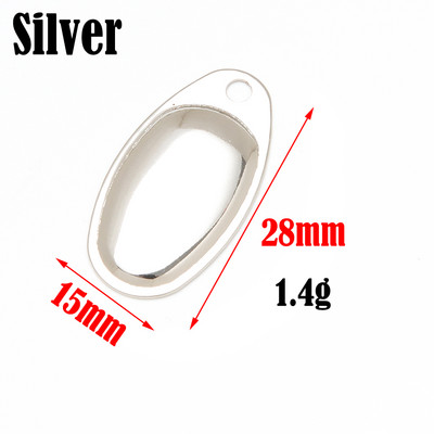 HYBOLAN Metallist Vasest Pöörlev Spinner Püügilant Ise isetegemise lusikas Kõva sööt Minnow VIB tarvikud Rõngad Terad Smooth Tackle 10tk