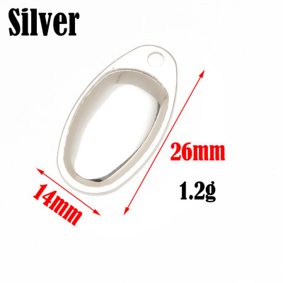 HYBOLAN Metallist Vasest Pöörlev Spinner Püügilant Ise isetegemise lusikas Kõva sööt Minnow VIB tarvikud Rõngad Terad Smooth Tackle 10tk