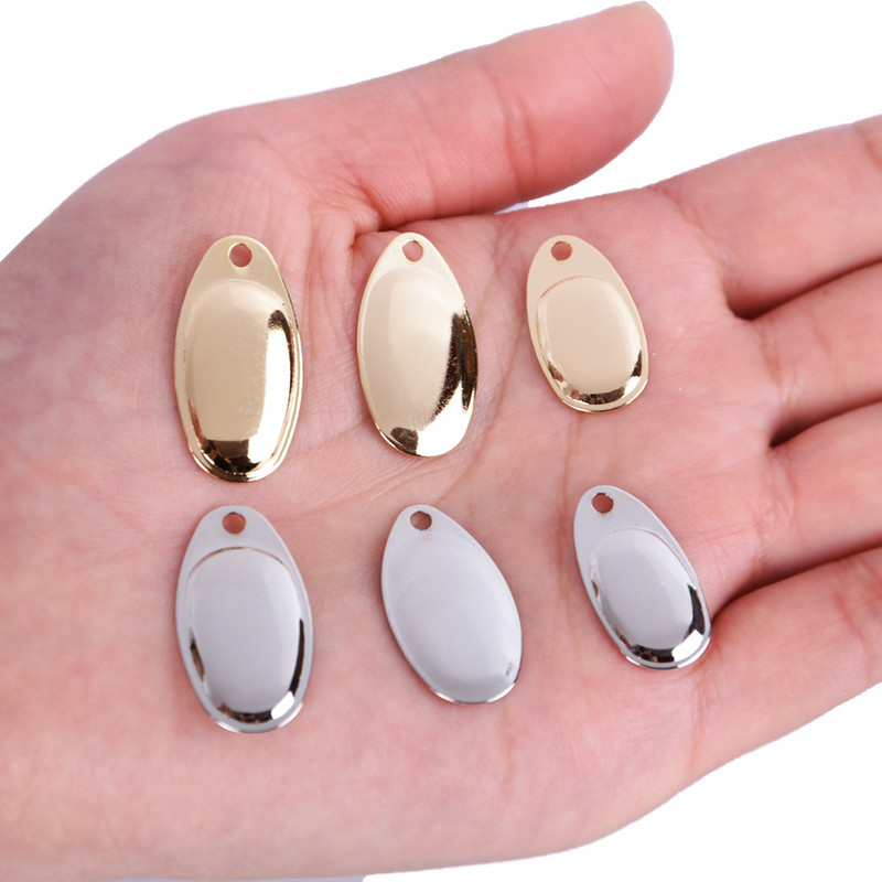 HYBOLAN Metallist Vasest Pöörlev Spinner Püügilant Ise isetegemise lusikas Kõva sööt Minnow VIB tarvikud Rõngad Terad Smooth Tackle 10tk