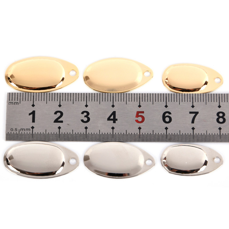 HYBOLAN Metallist Vasest Pöörlev Spinner Püügilant Ise isetegemise lusikas Kõva sööt Minnow VIB tarvikud Rõngad Terad Smooth Tackle 10tk