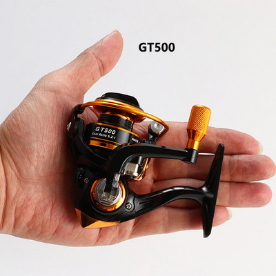 GT500 5.2:1 minispinningurull välitingimustes jääpüük merel kiviparv, õngitsemisriv Metallist poolitarvikud karpkala ristlusrullid