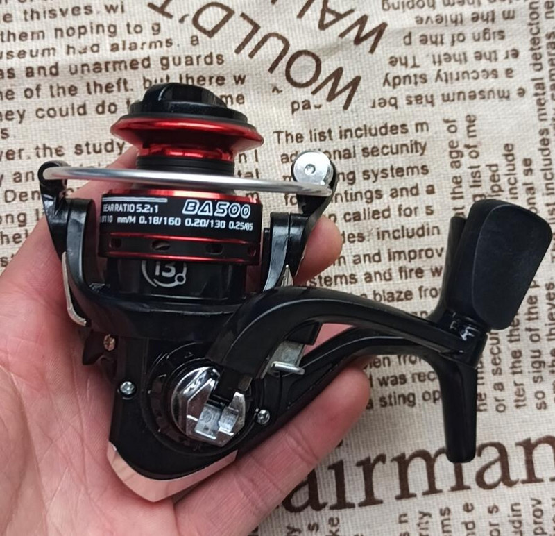 GT500 5.2:1 mini spiningo ritė lauko poledinei žūklei jūroje plaustais, meškeriojimo meškere