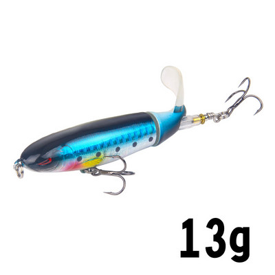 1 tk 10cm/14cm veepealne püügilant Whopper Popper kunstsööt Kõva plopper Pehme pöörleva sabaga kalastustarbed kalapüügisööt