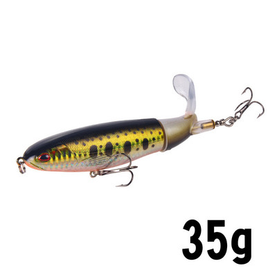 1 tk 10cm/14cm veepealne püügilant Whopper Popper kunstsööt Kõva plopper Pehme pöörleva sabaga kalastustarbed kalapüügisööt