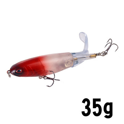 1 tk 10cm/14cm veepealne püügilant Whopper Popper kunstsööt Kõva plopper Pehme pöörleva sabaga kalastustarbed kalapüügisööt