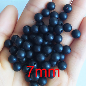 100-osalised 3mm-12mm pehmed kalastushelmed, must/helendav ümmargune kummist kalapüügi landid, varustustarvikud pesca karpkalavarustus