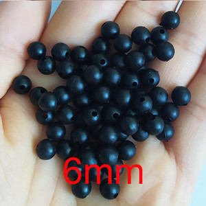 100-osalised 3mm-12mm pehmed kalastushelmed, must/helendav ümmargune kummist kalapüügi landid, varustustarvikud pesca karpkalavarustus