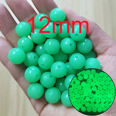 100-osalised 3mm-12mm pehmed kalastushelmed, must/helendav ümmargune kummist kalapüügi landid, varustustarvikud pesca karpkalavarustus