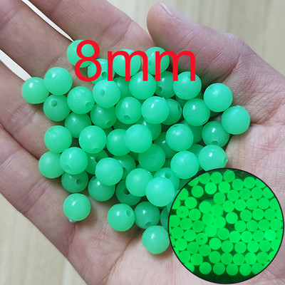 100-osalised 3mm-12mm pehmed kalastushelmed, must/helendav ümmargune kummist kalapüügi landid, varustustarvikud pesca karpkalavarustus