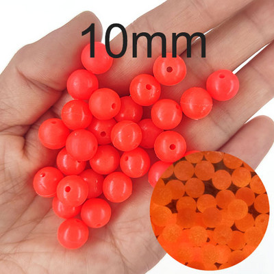 100-osalised 3mm-12mm pehmed kalastushelmed, must/helendav ümmargune kummist kalapüügi landid, varustustarvikud pesca karpkalavarustus