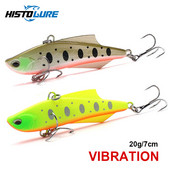 HISTOLURE VIB Baits, потъващи риболовни примамки, 7 см, 20 г, твърда пластмаса, изкуствена вибрация, зимен леден джигинг, приспособление за стръв за щука Isca