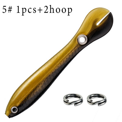 Nalucă bionică puternică de pescuit Nalucă de pescuit bionică moale pentru momeală de apă sărată și apă dulce Unelte pentru pește Aparatură de pescuit Swimbait Momeală falsă