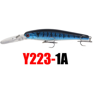 1 tk Crankbait Minnow kalastuslant ujuv kõva sööt 125 mm 13,5 g tehissöödaga voblerid ujumiskarpkala kalastustarbed