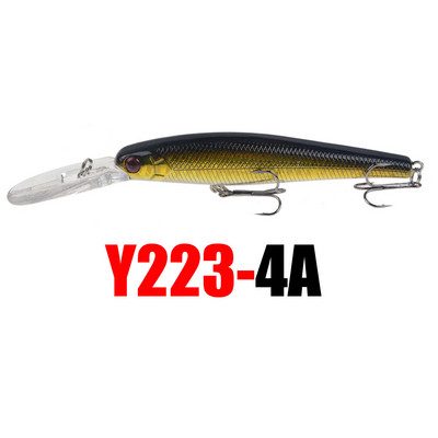 1 tk Crankbait Minnow kalastuslant ujuv kõva sööt 125 mm 13,5 g tehissöödaga voblerid ujumiskarpkala kalastustarbed