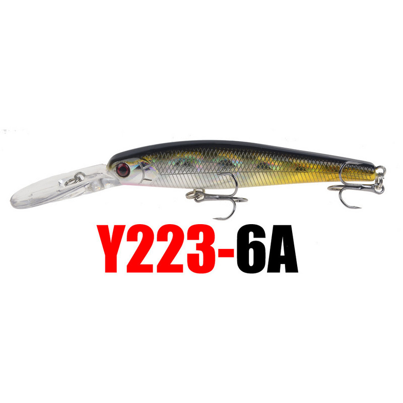 1 tk Crankbait Minnow kalastuslant ujuv kõva sööt 125 mm 13,5 g tehissöödaga voblerid ujumiskarpkala kalastustarbed