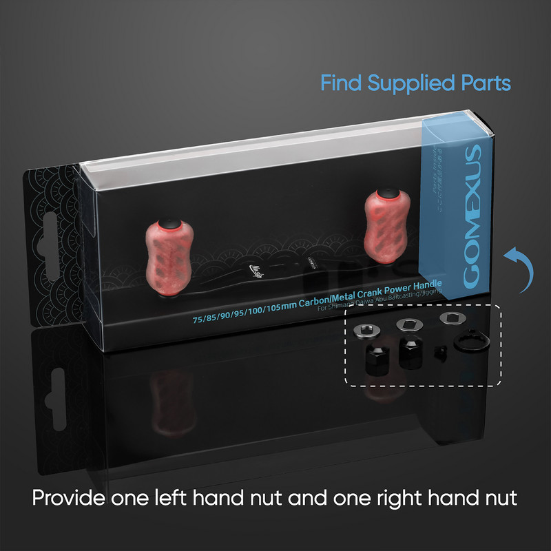 „Gomexus“ žvejybos ritės rankena „Baitcasting Boat Fishing“ 85 mm/100 mm, skirta Daiwa KastKing Abu GLS carretilha de pesca