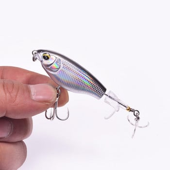 1 ΤΕΜ Whopper Plopper Fishing Lure 75mm 6,5g Μολύβι Topwater Artificial Hard Bait Bass Soft Rotating Tail Wobblers Fishing Tackle