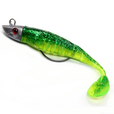 Püügilant 10cm 13cm Pesca konksud Fish Wobbler Tackle Crankbait kunstlik pehme sööt Kahevärviline plii Tead Lant T saba pehme sööt