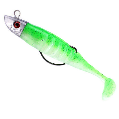 Püügilant 10cm 13cm Pesca konksud Fish Wobbler Tackle Crankbait kunstlik pehme sööt Kahevärviline plii Tead Lant T saba pehme sööt