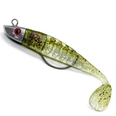 Püügilant 10cm 13cm Pesca konksud Fish Wobbler Tackle Crankbait kunstlik pehme sööt Kahevärviline plii Tead Lant T saba pehme sööt