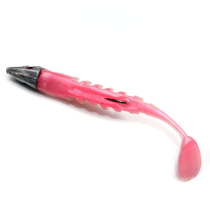 Püügilant 10cm 13cm Pesca konksud Fish Wobbler Tackle Crankbait kunstlik pehme sööt Kahevärviline plii Tead Lant T saba pehme sööt