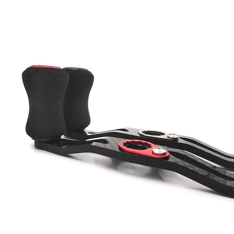 15 g žvejybos ritės rankena, anglies pluošto svirtis su „Eva Knob“ dvigubos rankenos rankenomis, skirta „pasidaryk pats“ priedams