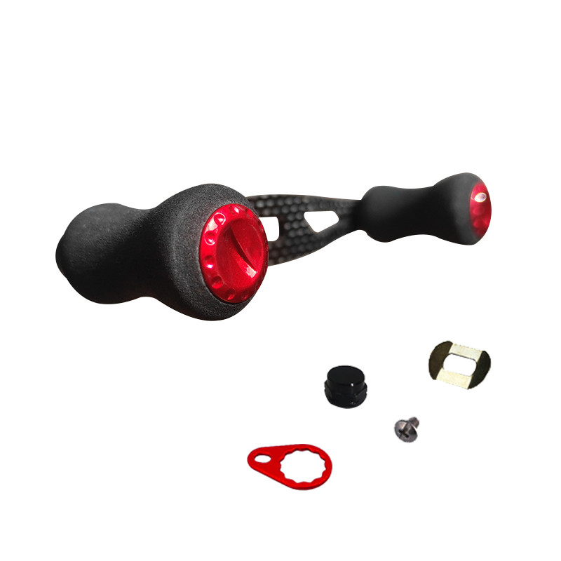 15 g žvejybos ritės rankena, anglies pluošto svirtis su „Eva Knob“ dvigubos rankenos rankenomis, skirta „pasidaryk pats“ priedams