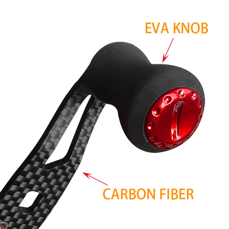 15 g žvejybos ritės rankena, anglies pluošto svirtis su „Eva Knob“ dvigubos rankenos rankenomis, skirta „pasidaryk pats“ priedams