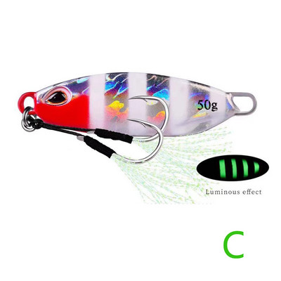 1PC 10g-15g-20g-30g-40g-50g Metalna jig varalica Slow jig Shore Casting jigging vaba za pastrvsku žlicu za brancina Tvrdi mamac za pecanje