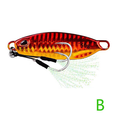 1vnt 10g-15g-20g-30g-40g-50g metalinis žirginis masalas Slow Jig Shore Casting Jigging masalas Upėtakis Žuvies šaukštas Jūros ešerys Kietas masalas žvejybos masalas