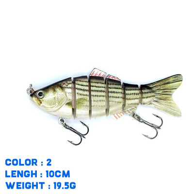 Thekuai Jointed Multi Sections püügilant 10cm 15g17g19g vobler Crankbait kunstlik kõva sööt Swimbait karpkala trollimine