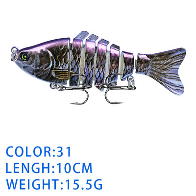 Thekuai Jointed Multi Sections püügilant 10cm 15g17g19g vobler Crankbait kunstlik kõva sööt Swimbait karpkala trollimine