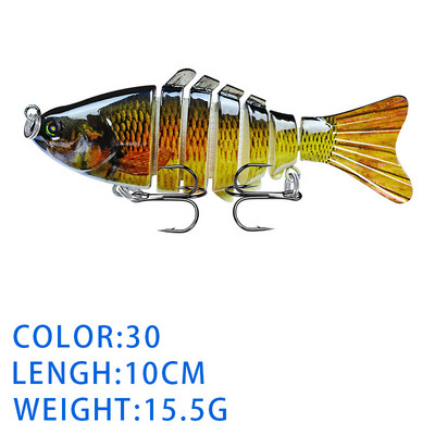 Thekuai Jointed Multi Sections püügilant 10cm 15g17g19g vobler Crankbait kunstlik kõva sööt Swimbait karpkala trollimine