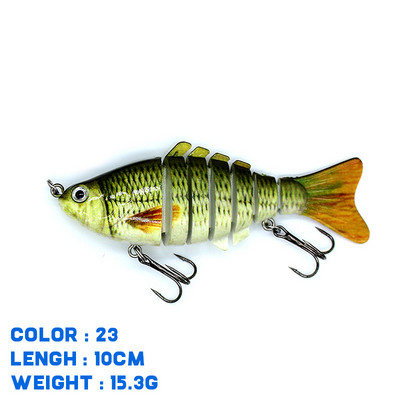 Thekuai Jointed Multi Sections püügilant 10cm 15g17g19g vobler Crankbait kunstlik kõva sööt Swimbait karpkala trollimine