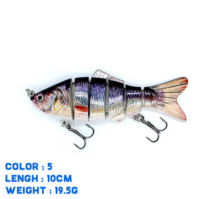 Thekuai Jointed Multi Sections püügilant 10cm 15g17g19g vobler Crankbait kunstlik kõva sööt Swimbait karpkala trollimine
