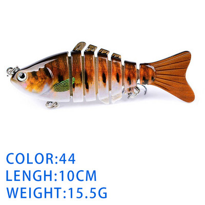 Thekuai Jointed Multi Sections püügilant 10cm 15g17g19g vobler Crankbait kunstlik kõva sööt Swimbait karpkala trollimine