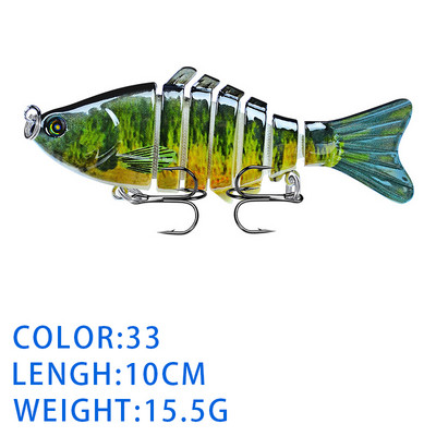 Thekuai Jointed Multi Sections püügilant 10cm 15g17g19g vobler Crankbait kunstlik kõva sööt Swimbait karpkala trollimine
