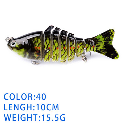Thekuai Jointed Multi Sections püügilant 10cm 15g17g19g vobler Crankbait kunstlik kõva sööt Swimbait karpkala trollimine