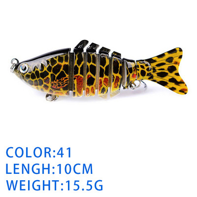 Thekuai Jointed Multi Sections püügilant 10cm 15g17g19g vobler Crankbait kunstlik kõva sööt Swimbait karpkala trollimine