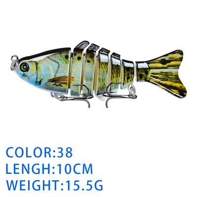 Thekuai Jointed Multi Sections püügilant 10cm 15g17g19g vobler Crankbait kunstlik kõva sööt Swimbait karpkala trollimine