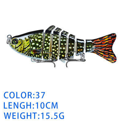 Thekuai Jointed Multi Sections püügilant 10cm 15g17g19g vobler Crankbait kunstlik kõva sööt Swimbait karpkala trollimine